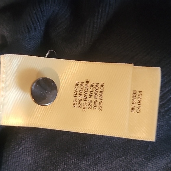 Kenneth Cole Royal Blue Button, Scoop Neck Cardigan, Size L, EUC! - Picture 6 of 6